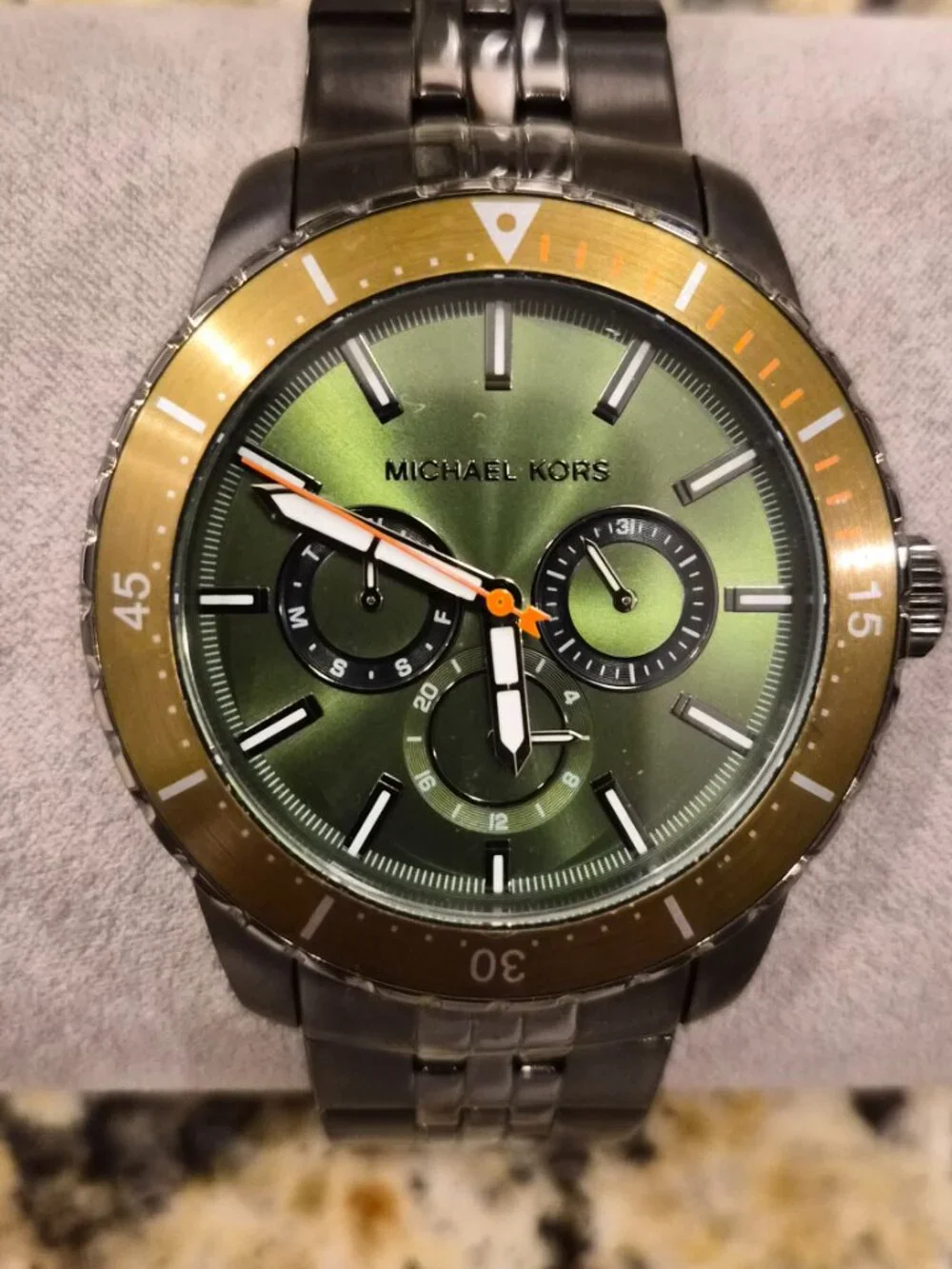 Michael Kors Cunningham Gunmetal Stainless Steel Mens Watch